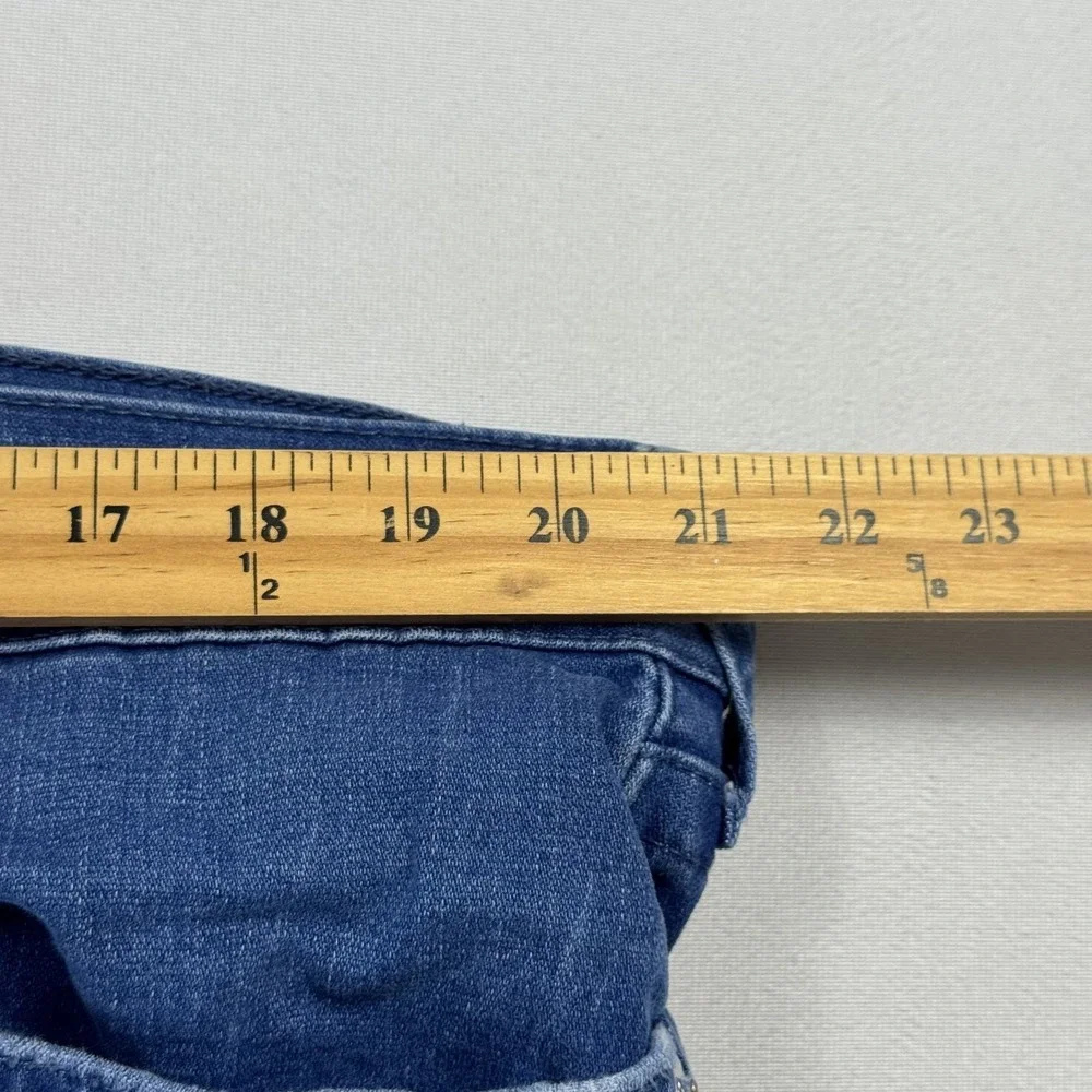 True Religion Rocco Jeans Denim Medium Wash Relaxed Skinny Blue Men's‎ 42x34